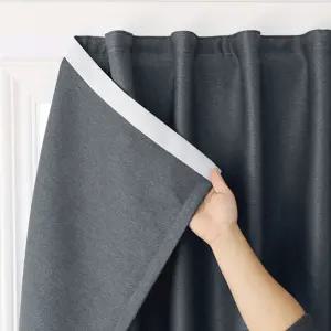붙이는 암막 커튼 100x120cm 찍찍이 창문 방풍 가림막