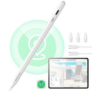 ESR GEO 디지털 패드호환 연필 찾기는 애플호환 20182025와 호환되며 A16 /10 /9 /8 & AIR 13 /11 PRO 12.9 /13 MINI 7 /6 /5 흰색(무선 충전 없음)에 대한 쉬운 바로 가기 기능을 제공합니다