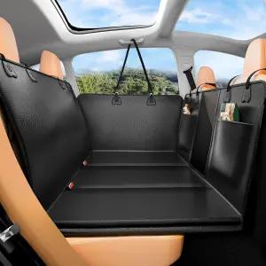 뒷좌석용 하드 바텀 도그 카시트 커버 트럭 및 SUV용 방수 논슬립 해먹 익스텐더 헤비 듀티 애완동물