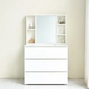 [보루네오하우스]아르메 클라로 3단 서랍장+수납거울