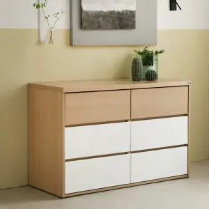 [보루네오하우스]아르메 라떼 1200 빅와이드 3단 서랍장