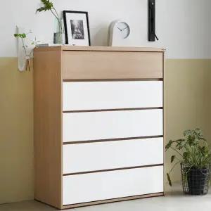 [보루네오하우스]아르메 라떼 980 와이드 5단 서랍장