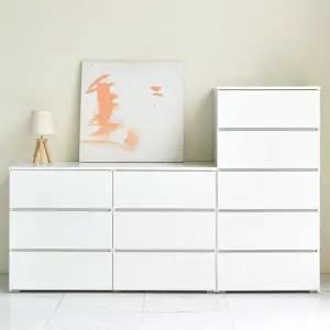 [보루네오하우스]아르메 클라로 서랍장 세트(빅와이드 3단+5단)