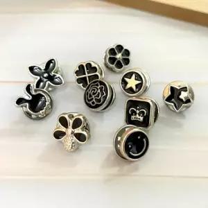 10종 매너 브로치 믹스 블랙 포인트 매너브로치 옷핀 매너브로치 매너옷핀 옷핀브로치
