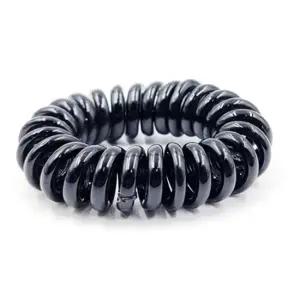 스프링 헤어밴드 검정 머리고무줄 1p 검은색 머리고무줄 헤어곱창 예쁜머리핀 헤어끈