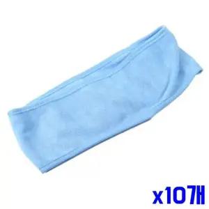 색상랜덤 헤어밴드 x10개 찍찍이 민자 악세사리 세안머리띠 세면헤어밴드 샤워헤어밴드