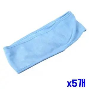 x5개 찍찍이 헤어밴드 색상랜덤 민자 악세사리 세안머리띠 세면헤어밴드 샤워헤어밴드