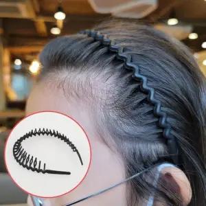 지그재그 머리띠 검정 남자머리띠 빗살 남자머리띠 얇은머리띠 꼬임머리띠 빗살머리띠