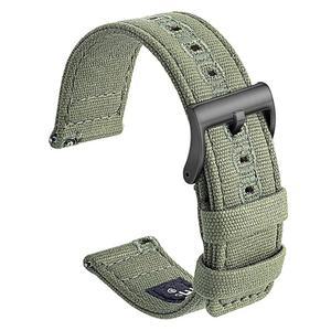 SEURE 캔버스 퀵 릴리스 시계 밴드 면직물 스트랩 18MM 19MM 20MM 21MM 22MM 24MM 남녀용