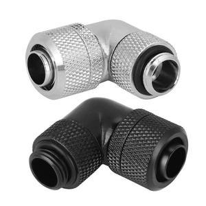 PC 액체 냉각 시스템용 얇은 튜브 피팅 G1/4 스레드 수냉 90 도 직각 엘보 9 5x12