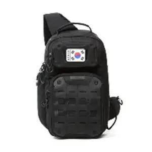 웨이스트백 코디 크로스백 남성 학생가방 허리색