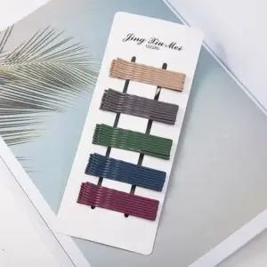 세트 유광 컬러 40P 실핀 에쉬 실핀 실삔 잔머리고정핀 올림머리고정핀