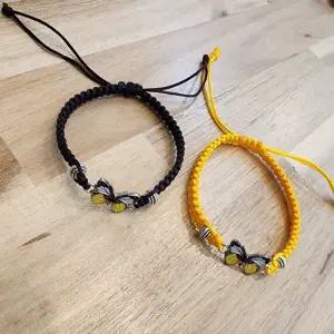 나비 팔찌 커플 우정 패션팔찌 끈길이조절 풍수.소품 사랑 자유 상징 명예 부애정운 매듭