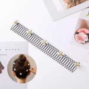 플라워 잔머리 펄 고정 헤어핀 잔머리고정핀 잔머리고정핀 잔머리정리핀 헤어포인트띠