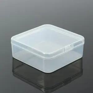 소형 투명 미니 플라스틱통 수납케이스 2p 정사각미니수납케이스 정사각미니보관케이스