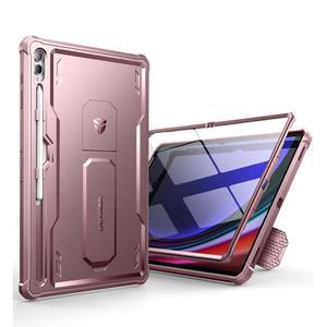 삼성 갤럭시 탭 S10 울트라(2024) S9 울트라(2023) S8 울트라(2022) 14.6인치 [화면 보호 킥스탠드 내장]용 덱스너 케이스 펜 홀더 헤비 듀티 충격 방지 커버 - 핑크