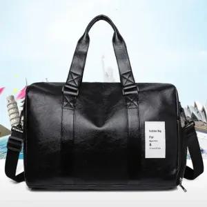 남여공용 모던한 가볍고 크로스백 인조가죽 대용량 보스턴백 수영장가방 남자운동가방