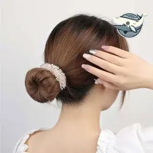 우아한 진주 헤어 밴드 당고머리 머리끈 와이어머리끈 올림머리끈 올림머리핀 똥머리