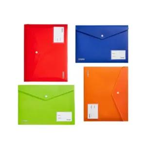 이지심플 A4 파일 케이스 서류 봉투 똑딱이 클리어 화일 꽂이 문서 보관 정리 파일