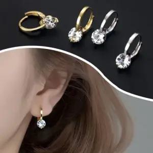 심플 큐빅 서클 이어링 여성 귀걸이 이쁜 소개팅 원터치귀걸이 심플귀걸이 서클이어링