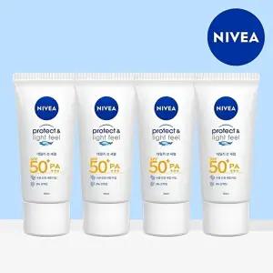 [니베아]니베아 선 프로텍트 앤 라이트 필 퍼펙트 선 세럼 SPF50+ PA+++ 90ml 4개