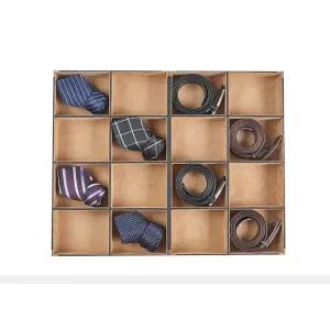 넥타이 수납함 벨트보관함 액세서리 시계 허리띠 가죽 원목 정리함 거치대