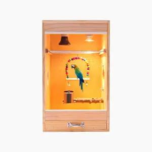 항온 방음부스 앵무새 조류 인큐베이터 출산박스 온도조절 새둥지