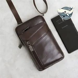 스타일리시 브라운 미니 크로스백 남성용 휴대용 남성용크로스백 캐주얼크로스백