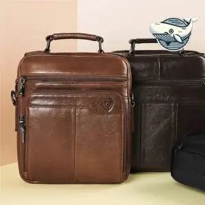 부드러운 남성용 가죽 크로스백 세련된 선물용 남성고급가죽가방 미니크로스백