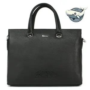 양가죽 크로스 핸들 서류 가방 멀티 수납 블랙 40대직장인가방 회사원노트북가방