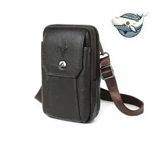 수납이 편리한 소가죽 남성용 미니백 데일리 남성용크로스백 캐주얼크로스백