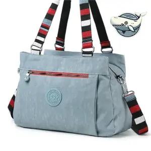 스카이블루 여름 트래블백 여행용 가방 엄마토트백 캐주얼토트백 여름토트백