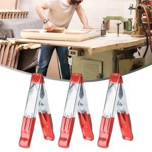 3PCS 4 인치 금속 A 자형 클립 스프링 클램프 고정 목공 그립 수리 핸드 툴 다목적 강력한 철 시트