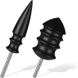 2PCS 가죽 버니셔 비트 작업 도구 가장자리 키트 목재 공예 핸드메이드