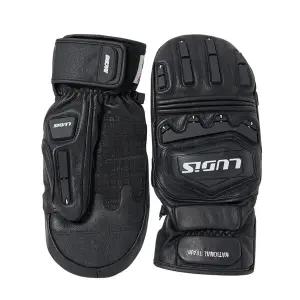 루디스 국가대표 LUPDUG08 블랙 알파인 스키 보드 레이싱 벙어리 방한 가죽 장갑