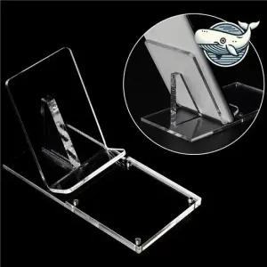 투명 아크릴 다용도 거치대 안정적인 자석기능 동전함 고무줄 벽고정걸이 상품전시