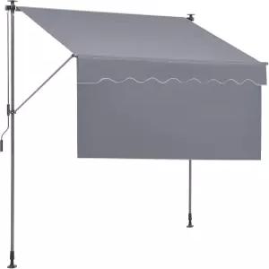 VEVOR 수동 접이식 차양막 78인치 야외 파티오 조절식 도어 창문 39인치 햇빛 가리개 커튼 뒷마당 정원