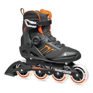 롤러블레이드 매크로블레이드 90 BOA 남성 성인 피트니스 인라인 스케이트 블랙 오렌지