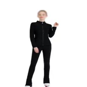 피겨 연습복 스케이트 방수 상의 레깅스 훈련용 바지 스케이팅 훈련복 여아 의상 상하의