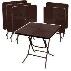 파라솔 플라스틱 접이식 야외 탁자 편의점 테이블 5개 포장마차 용테이블 카페 포차 테라스 정원 행사용