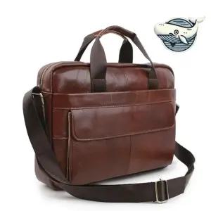빈티지 가죽 서류가방 심플 고급 스타일 남성 공구주머니가방 남자학생가방