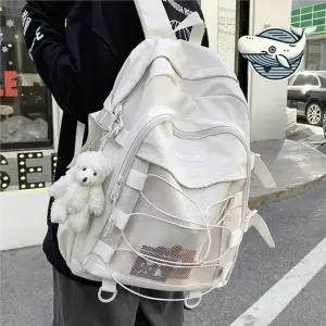 다기능 망사포켓 캐주얼 백팩 가방 경량 수납 정장회사원가방 50대 여자힙색