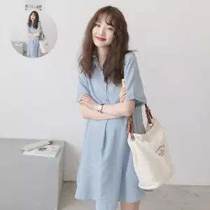 키밍 반팔 임산부 셔츠 원피스 빅사이즈 루즈핏 여름