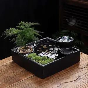 미니분수 장식 분수대 천연가습 분수 실내 사무실