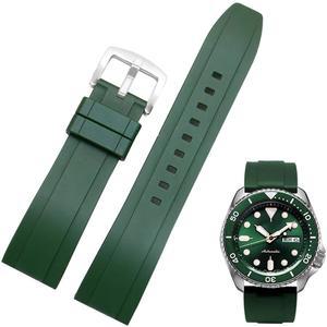 NIXIAMY 고무 시계 밴드 퀵 릴리스 소프트 불소 19MM 20MM 21MM 22MM FKM 스트랩 남성용 범용 교체용