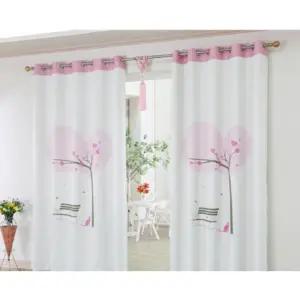 리앤룸 암막 커튼 창문 휴 스칸딕디자인DTP 핑크 창형 BNS