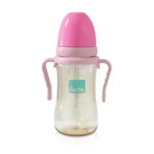 리에또 유아컵 추빨대 자기주도 연습 물병 핑크 300ml BNS