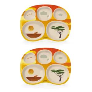 릴팡 유아 식판 어린이 식기 자기주도 유아식 준비 X2 BNS