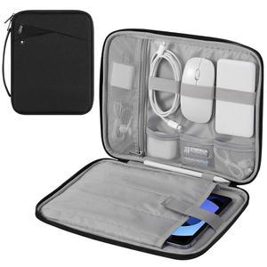 새로운 11인치 IPAD AIR 4 2026 /PRO M5 / A16 10TH 5 4TH 10.9 9 8TH 10.2 탭 S9 S8 11 블랙용 손잡이가 있는 MOKO 9-11인치 태블릿 슬리브 휴대용 케이스