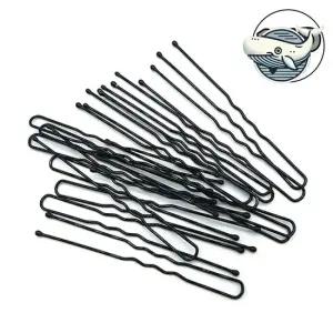 슬릭한 헤어핀 7cm 고급 블랙 컬러 머리장식 U자형실핀 머리고정 실핀 헤어고정핀